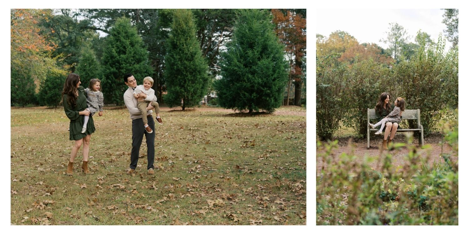 Fall family photos at Barrington Hall