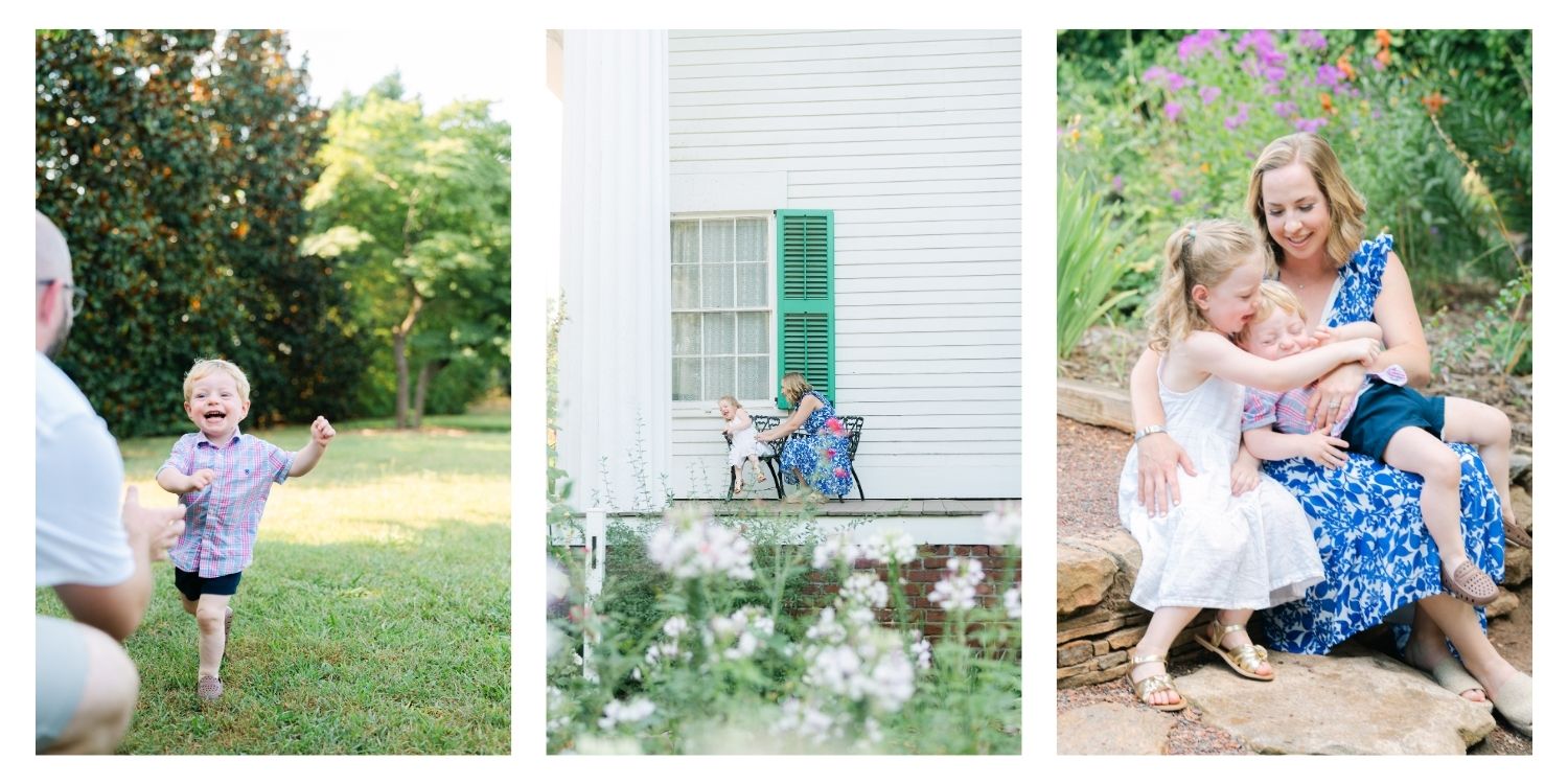 Summer family photos at Barrington Hall Roswell