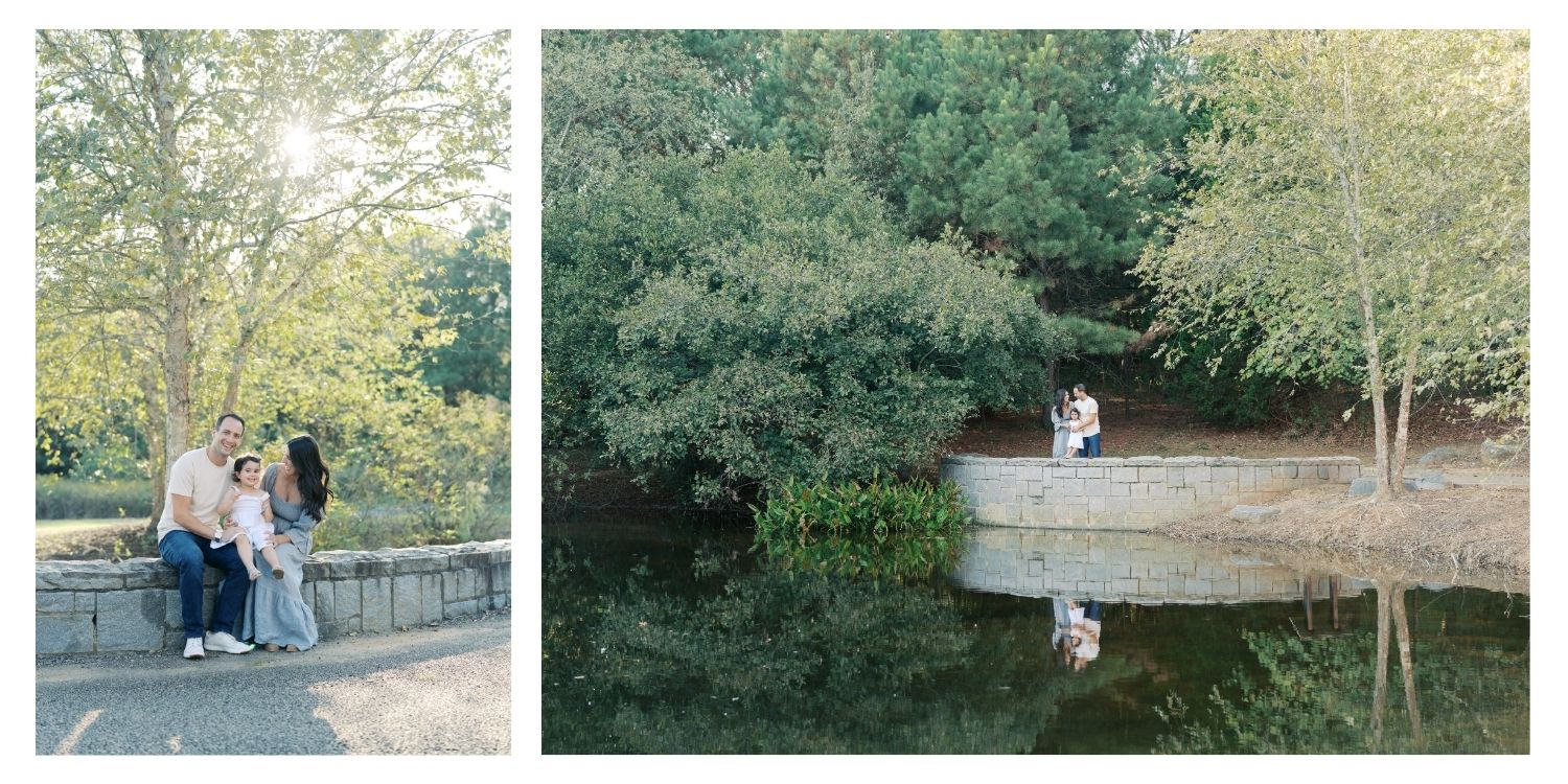 Golden hour photos at Garrard Landing Park Alpharetta
