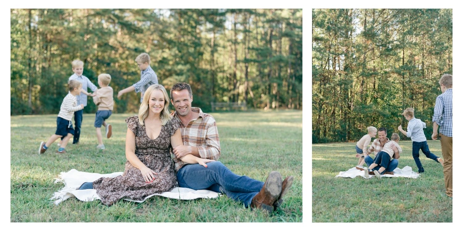 Family photos at Hyde Farm Park Easy Cobb