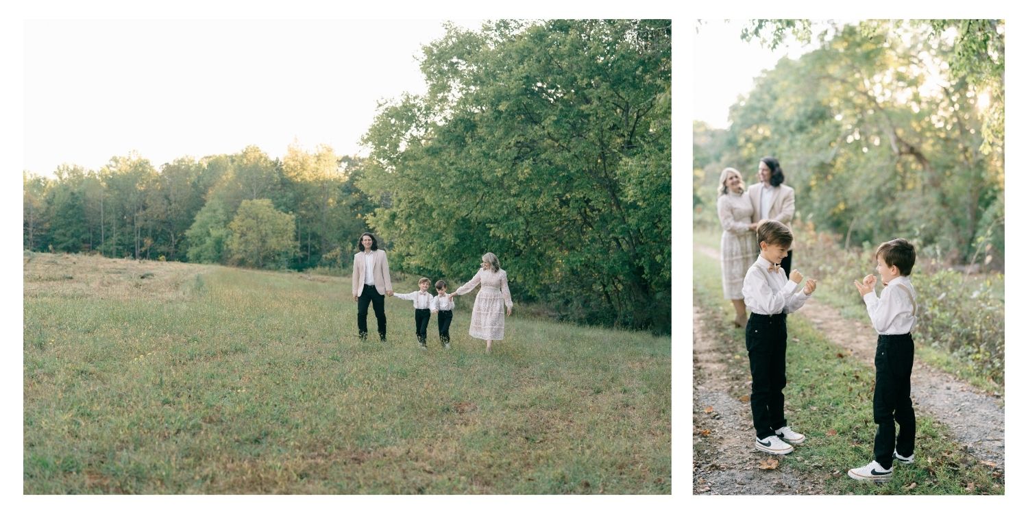 Fall family photos at Hyde Farm Park Easy Cobb